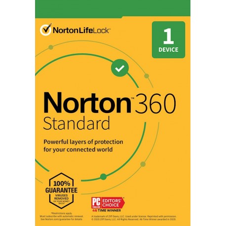 Norton 360 Standard 1 Device 1 Year Digital License