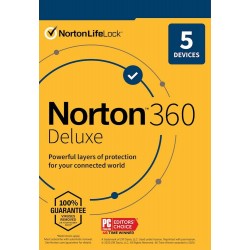 Norton 360 Deluxe 2023 5 Devices 1 Year License