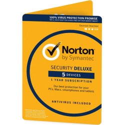 Norton Security Deluxe 5 device 1 year license