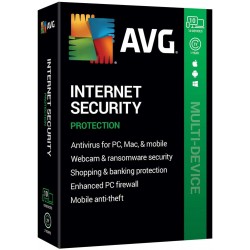 AVG Internet Security 10 Devices 1 Year License